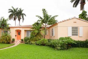 Stock image of a single family house in Florida