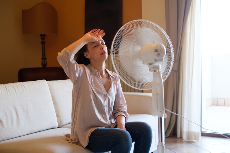 woman-in-home-with-fan-looking-hot
